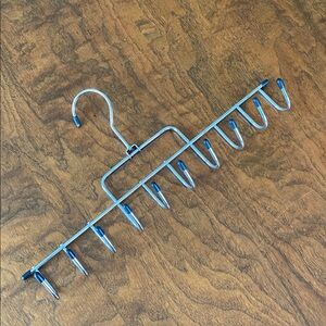 Metal Tie Belt or jewelry Hanger Hanging holder with 10 hooks